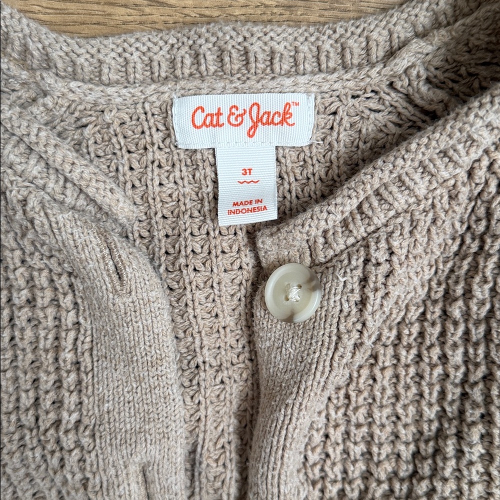 Cat & Jack Toddler Knitted Sweater 3T - Picture 2 of 2
